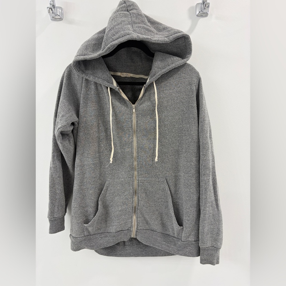 Brandy Melville Gray Zip Hoodie Warm